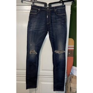 Represent Jeans Men 38 Navy Blue Destroyer Denim Nouveau M07044